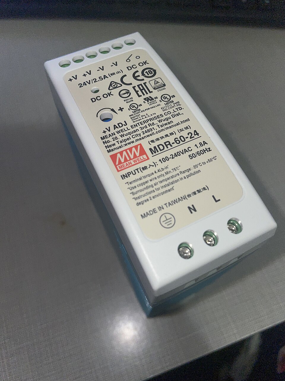 24 V DIN-rail power supply