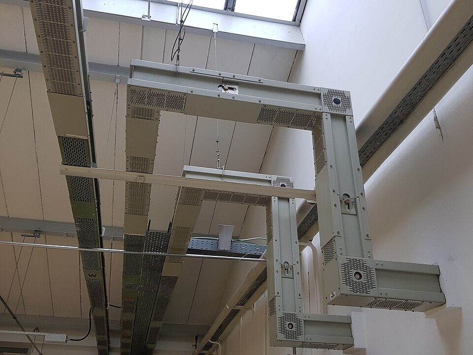 Busbar trunking system installed overhead